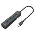هاب 4 پورت USB3.0 با کابل متصل مدل  W8PH4-U3 اوریکو | شناسه کالا KT-000910